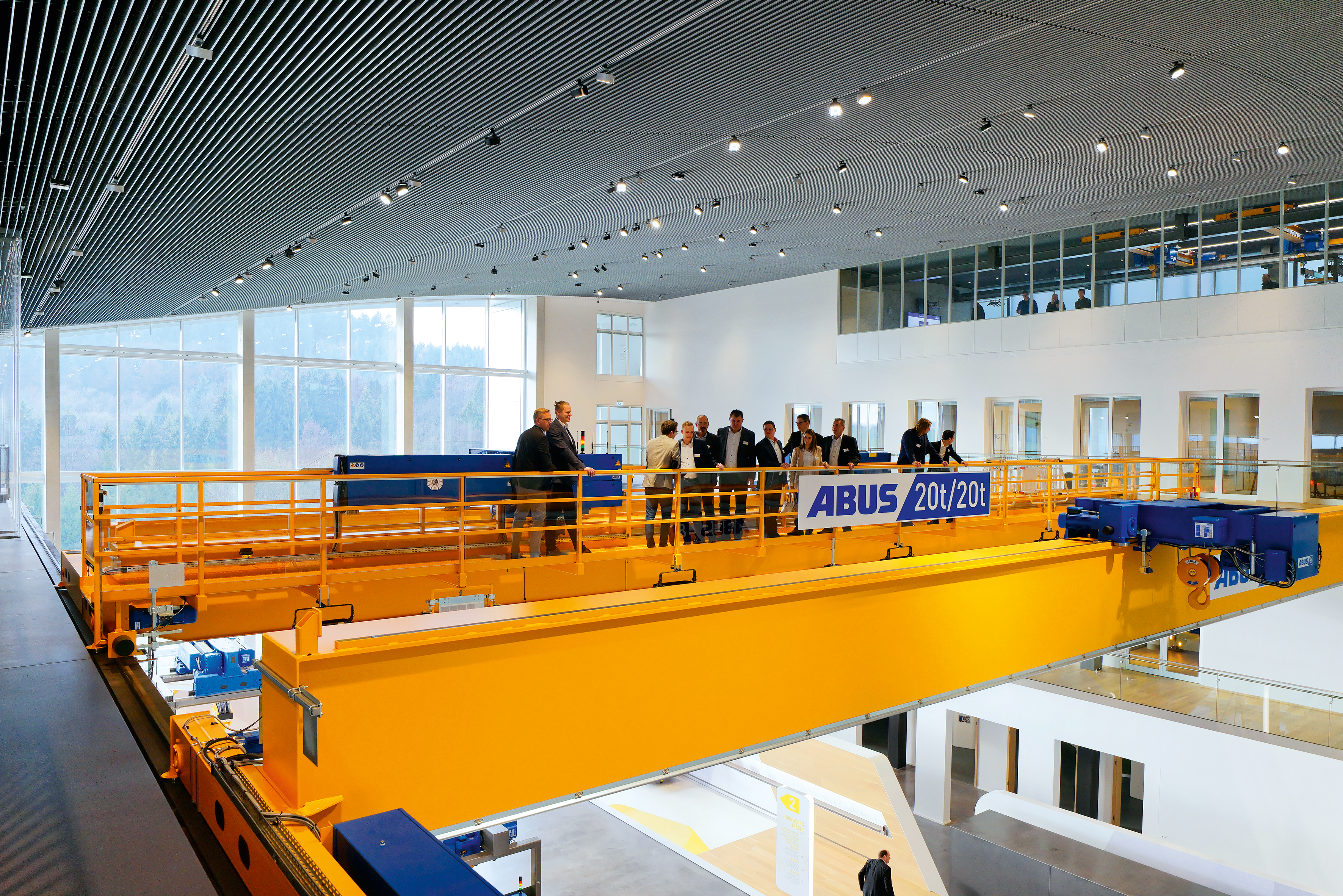 Overhead crane system in facility
